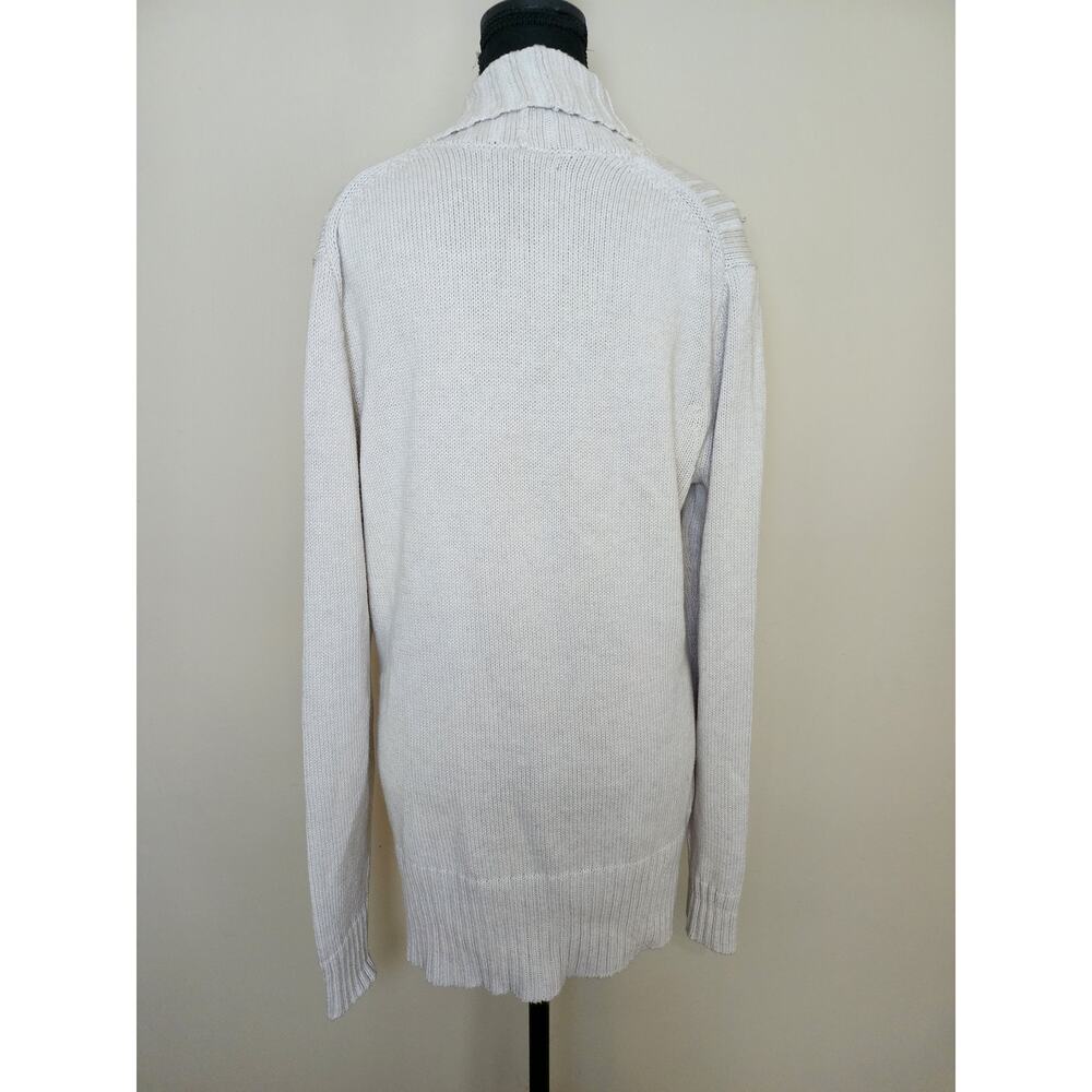 Banana Republic Women's Large Beige V-Neck Pullover Long Sleeve Sweater - Picture 3 of 9